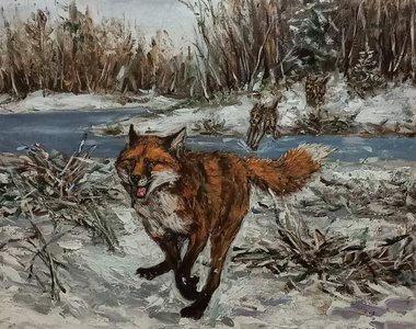 Погоня за лисом.