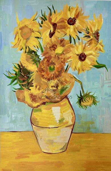 Копия работы «Подсолнухи» Винсент ван Гог