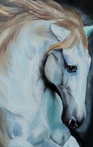 Белая лошадь