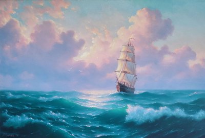 Корабль в море
