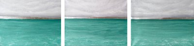 Картина триптих "Бирюзовый"