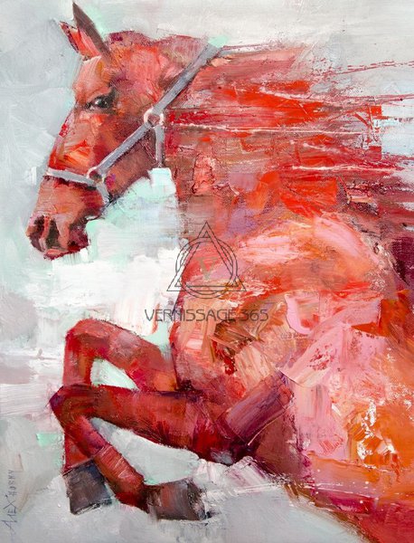 Красная лошадь