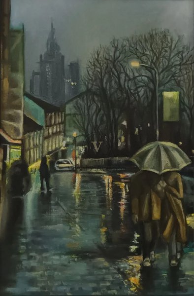 Дождливый вечер в городе