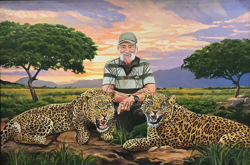 Охотник и леопарды
