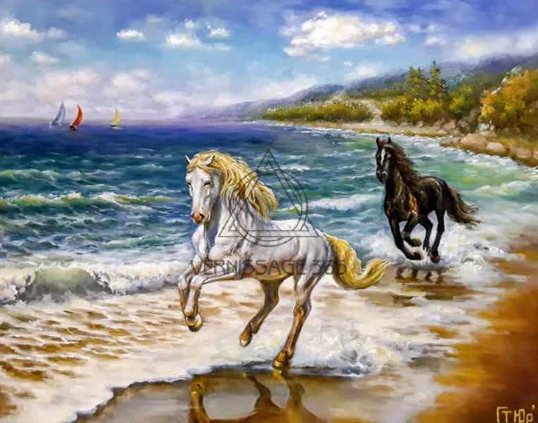 Белый конь и вороной