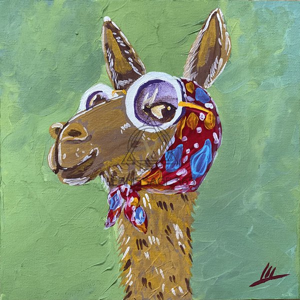 Лама в очках