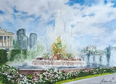 Фонтан "Каменный цветок"на ВДНХ