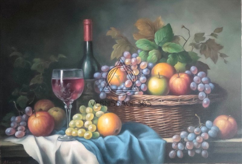 Натюрморт с виноградом