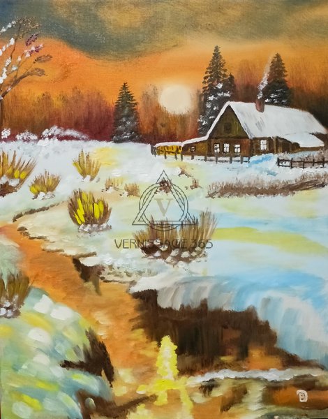 Закат на краю деревни