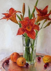 Натюрморт с лилейником
