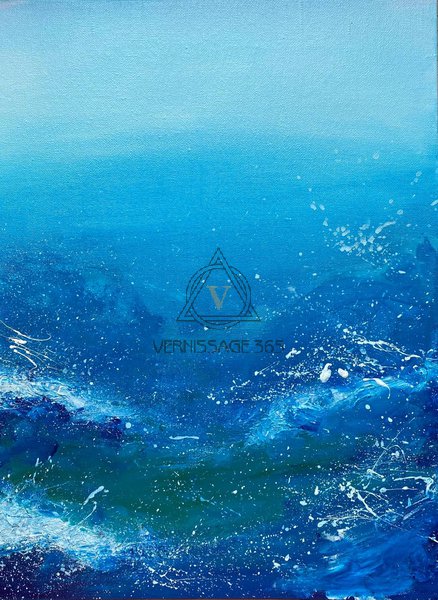 Deep blue sea / Глубокое синее море / Абстракция