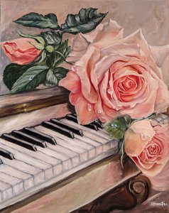 Розы на пианино