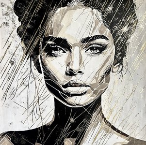 Абстрактное лицо девушки