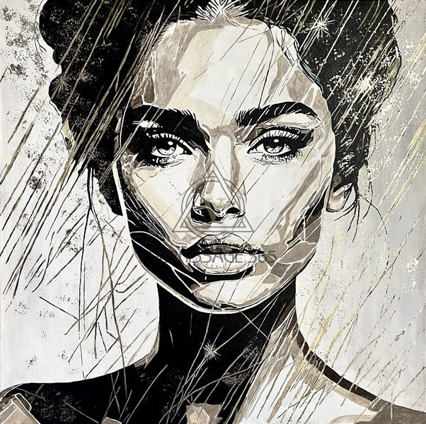 Абстрактное лицо девушки