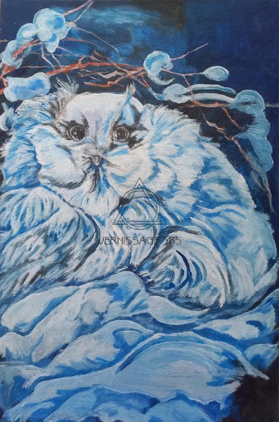 Зима.Полярная сова.
