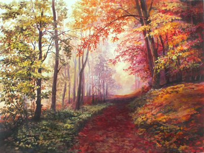 Осенний кленовый лес