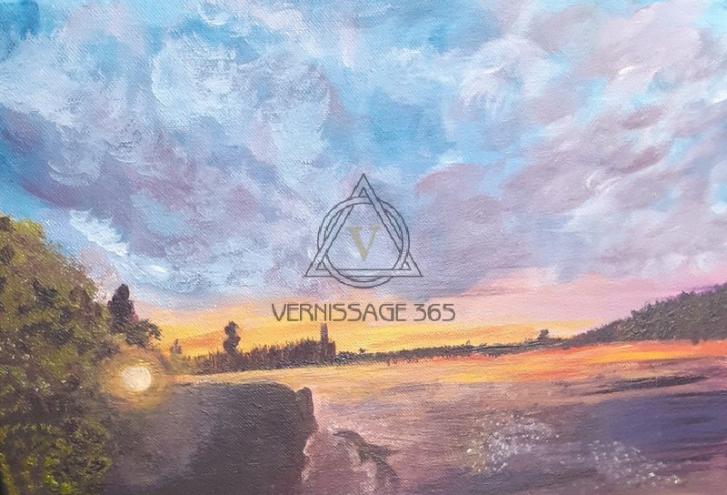 «ЗАКАТ НА ВОЛГЕ.»