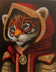 Тигр в красном