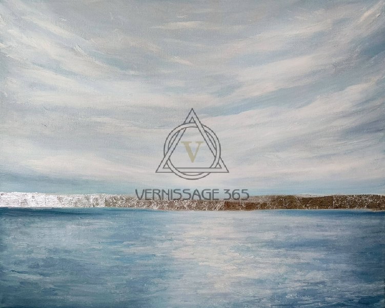 Картина с морским пейзажем "Вересковый пейзаж"