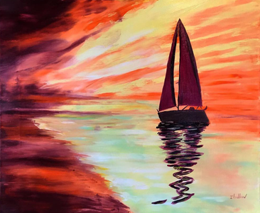 Парусник на закате