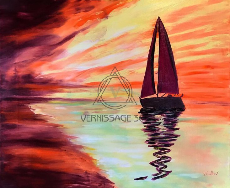 Парусник на закате