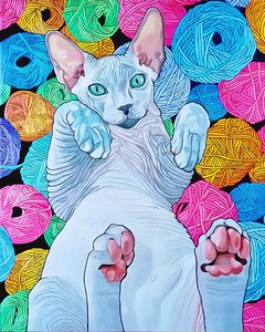 Сфинкс в клубках