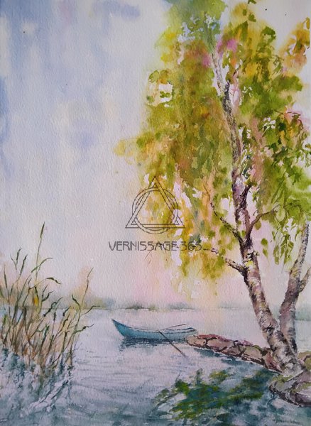 Лодка на рассвете