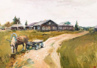 Лошадь уходящая вдаль