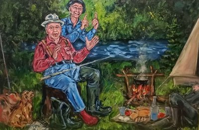 Рыбаки , улов.