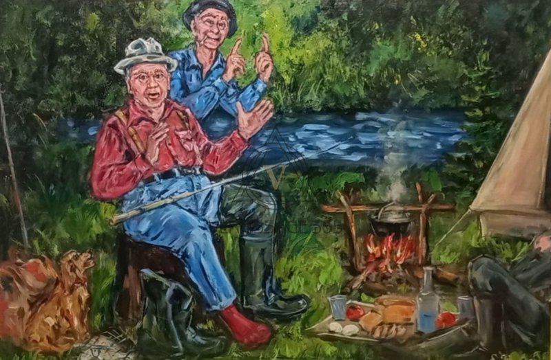 Рыбаки , улов.