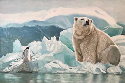 "Белый медведь и пингвин"