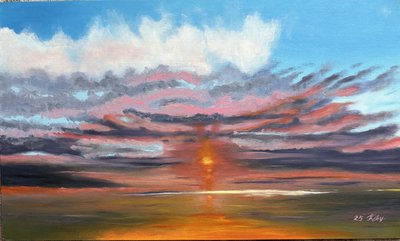 Закат над морем