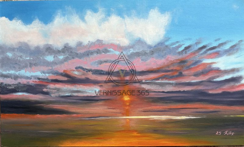 Закат над морем