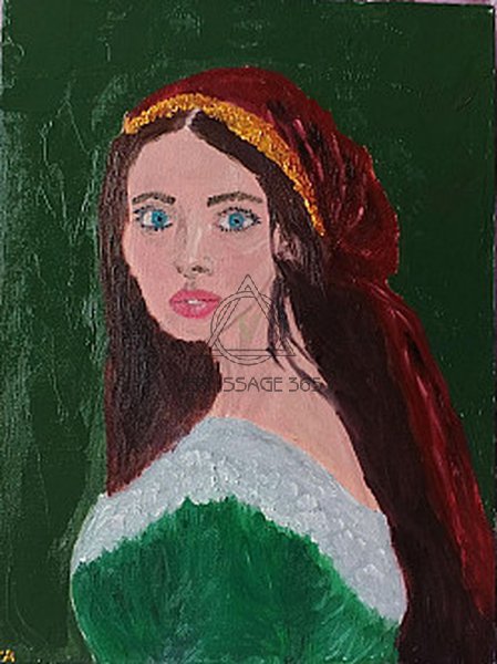 Женщина в красном платке