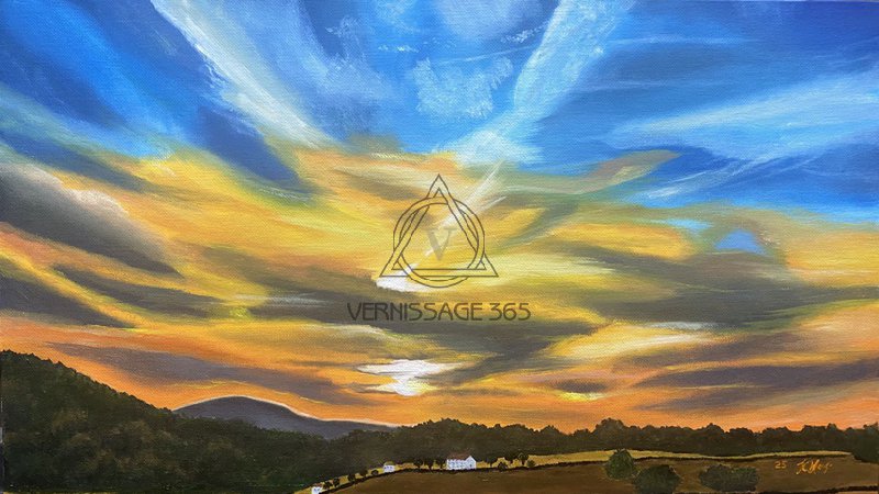 Закат над лесом