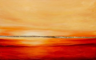 Солнечный пейзаж маслом на холсте