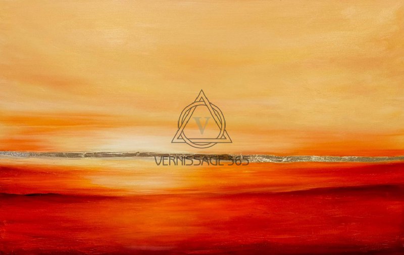 Солнечный пейзаж маслом на холсте