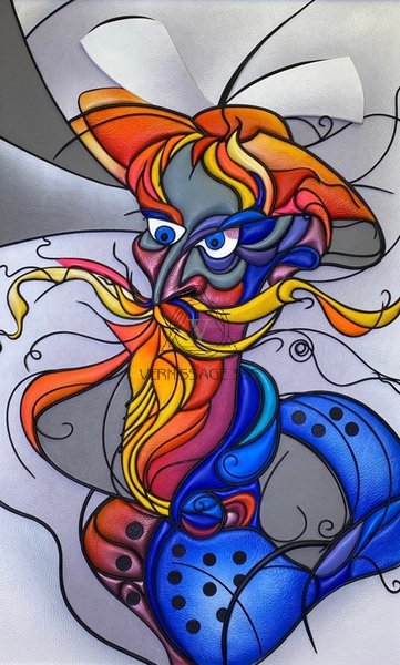 Картина из кожи « Дон Кихот»