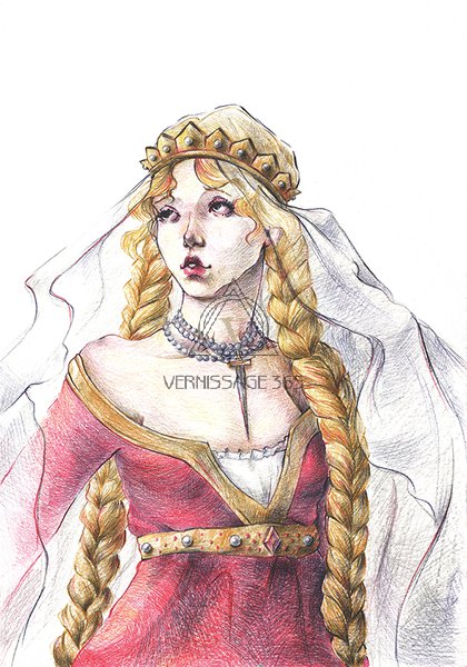 Владычица трех корон/Алиенора Аквитанская из серии работ "Бремя Королевы"