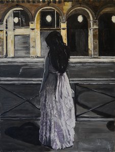 Девушка на улице Риволи (Young girl at Rivoli street)