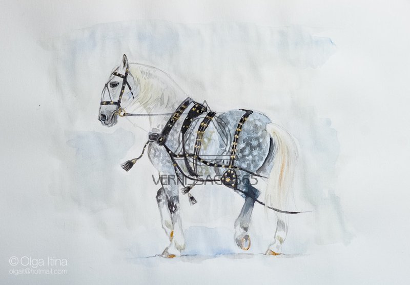 Портрет пристяжного рысака