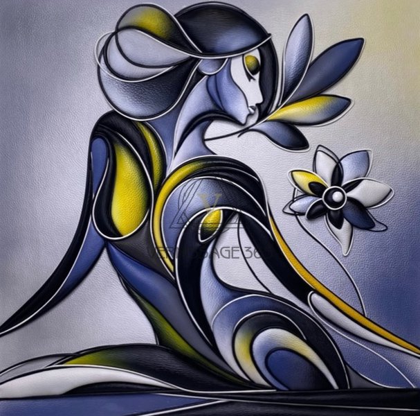 Картина из кожи « ЖасМин»