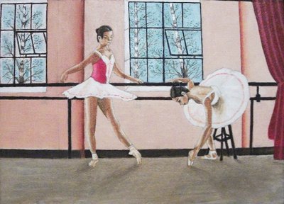 Балерины  на  репетиции