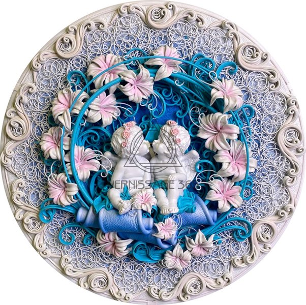 Панно « Гений и Юнона»