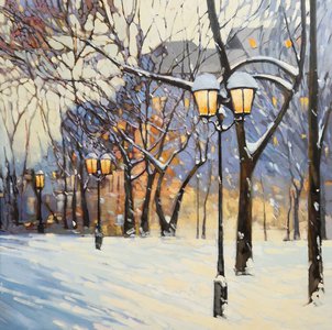 Зимний вечер в Москве