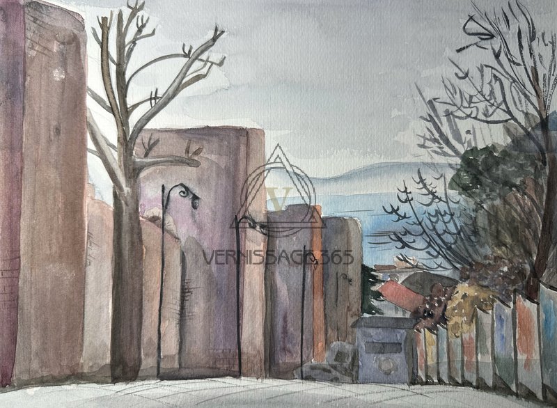 Спуск у крепостной стены в Стамбуле