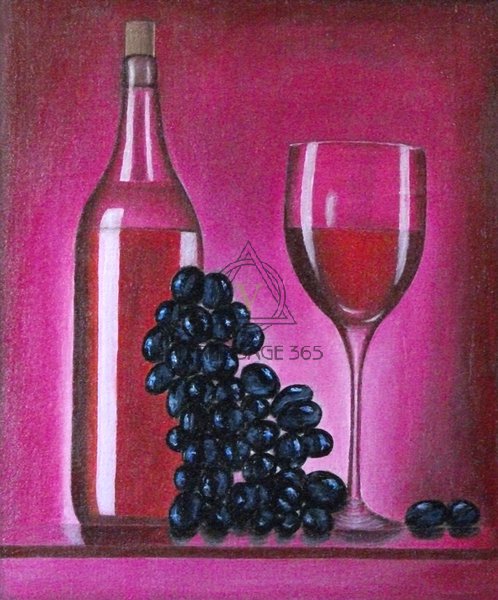 Натюрморты  с вином  #  11