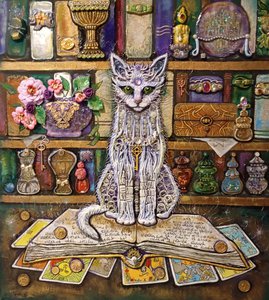 Белый кот- помощник алхимика