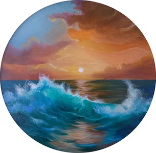 Закат на море