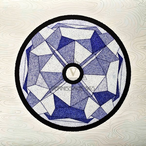 Indigo’ A4 Остроугольный инопланетный кристалл